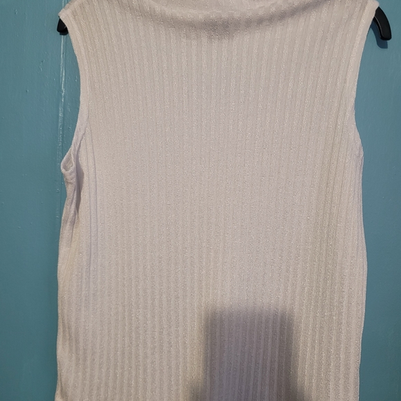 Apparenza Ivory Ribbed Tank Top - Picture 2 of 3